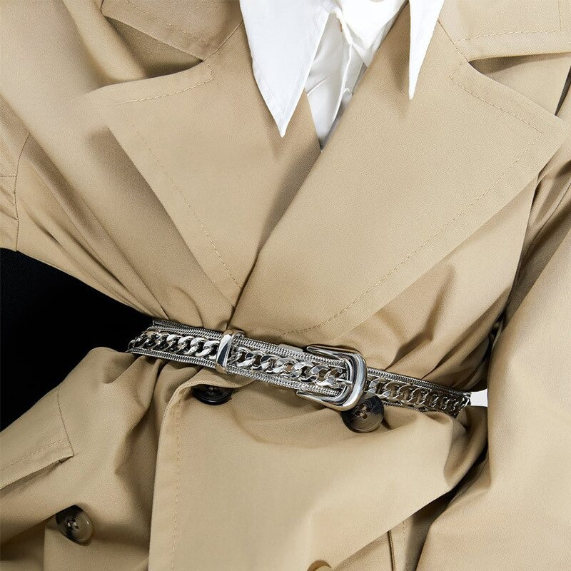 Ceinture de chaîne dorée en métal à la mode pour femmes – Image 6