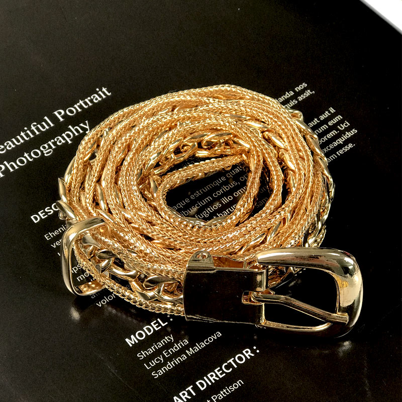 Ceinture de chaîne dorée en métal à la mode pour femmes – Image 4